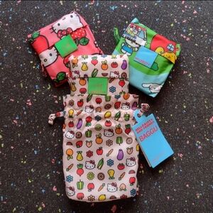 NWT Baggu Hello Kitty Standard Reusable Bags Set of 3